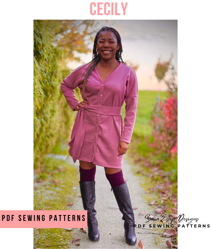 Cecily Dolman Dress Sewing Pattern | PDF Knit Dress | Sonia Estep
