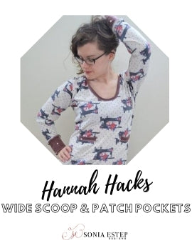 Hannah Hack: Hooded with a Wide Scoop and Patch Pockets