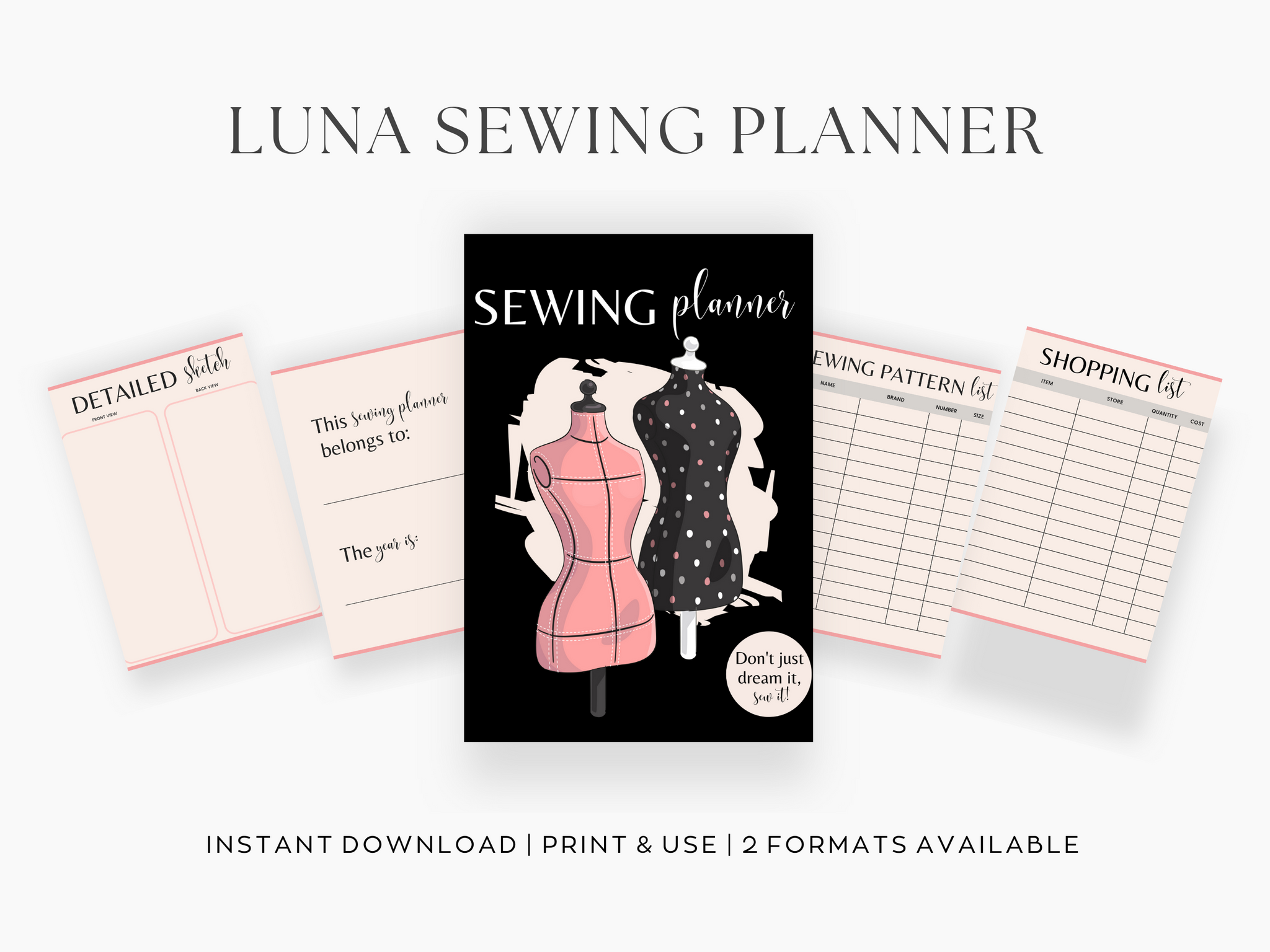 Luna Sewing Planner