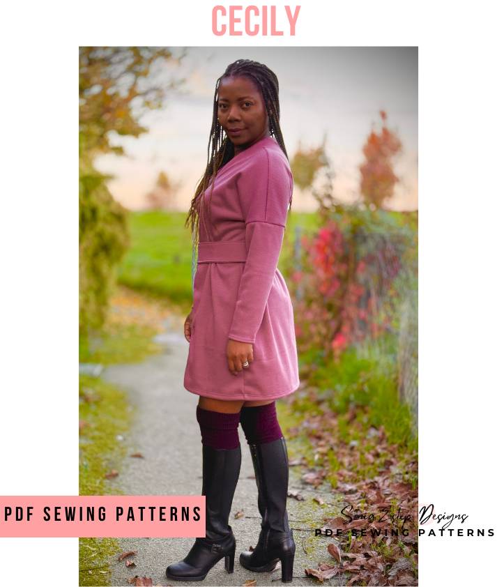 Cecily Dolman Dress Sewing Pattern | PDF Knit Dress | Sonia Estep
