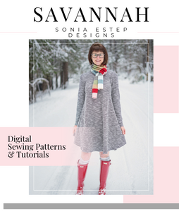 Savannah Swing Dress Sewing Pattern | PDF Knit Dress | Sonia Estep Designs Savannah Swing Dress Sewing Pattern | PDF Knit Dress | Sonia Estep Designs